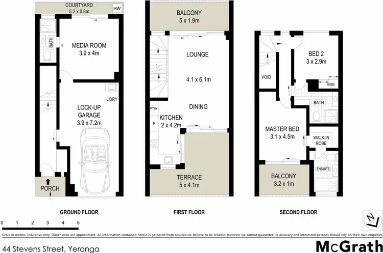 Floorplan of Homely townhouse listing, 4/44 Stevens Street, Yeronga QLD 4104