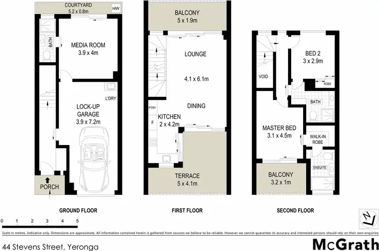 Floorplan of Homely townhouse listing, 2/44 Stevens Street, Yeronga QLD 4104