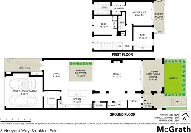 Floorplan of Homely townhouse listing, 3 Vineyard Way, Breakfast Point NSW 2137
