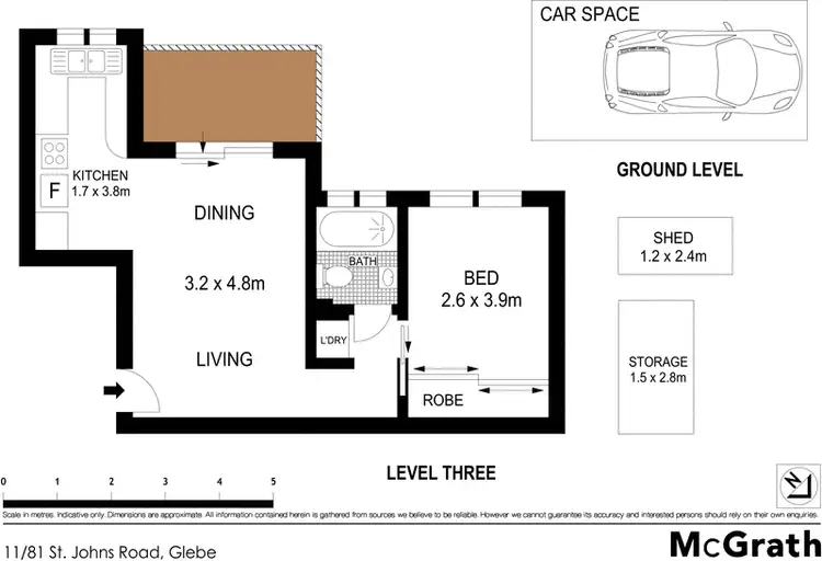 Floorplan of Homely apartment listing, 11/81 St Johns Road, Glebe NSW 2037