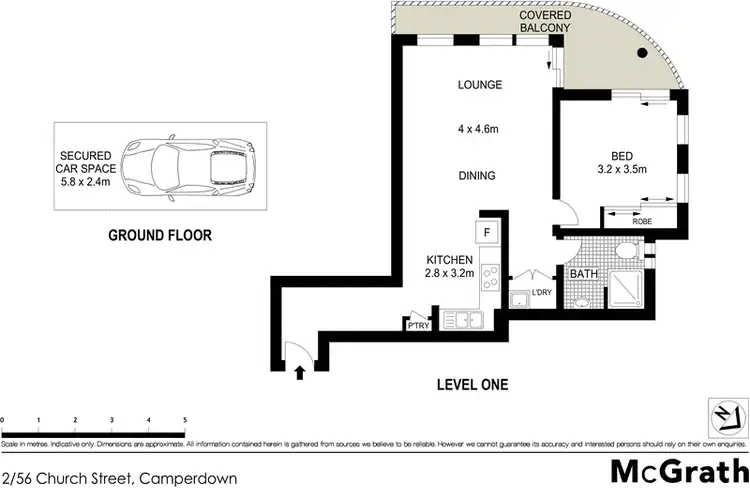 Floorplan of Homely apartment listing, 2/56 Church Street, Camperdown NSW 2050