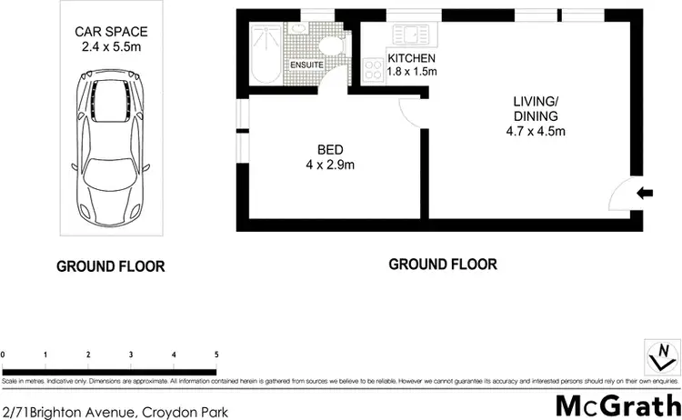 Floorplan of Homely apartment listing, 2/71 Brighton Avenue, Croydon Park NSW 2133