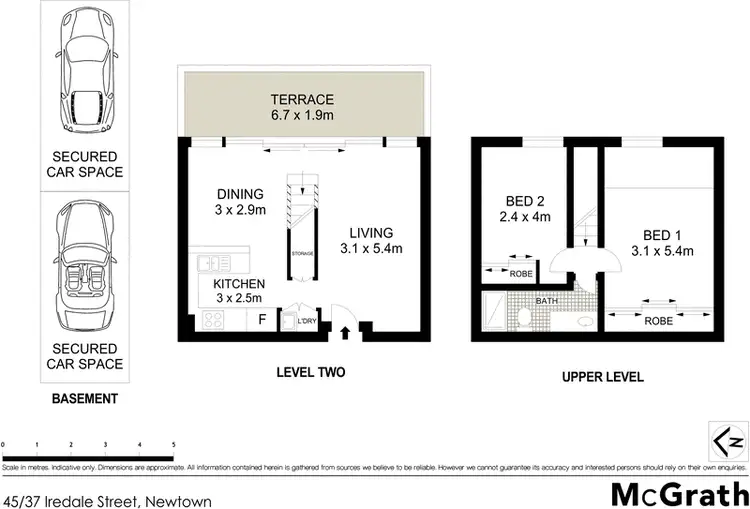 Floorplan of Homely apartment listing, 45/37 Iredale Street, Newtown NSW 2042