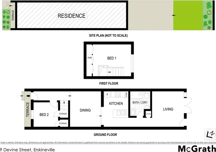 Floorplan of Homely house listing, 9 Devine Street, Erskineville NSW 2043