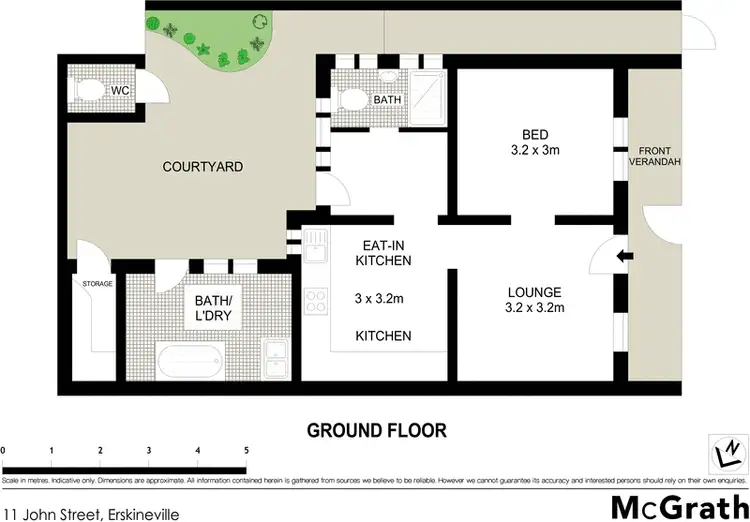 Floorplan of Homely house listing, 11 John Street, Erskineville NSW 2043