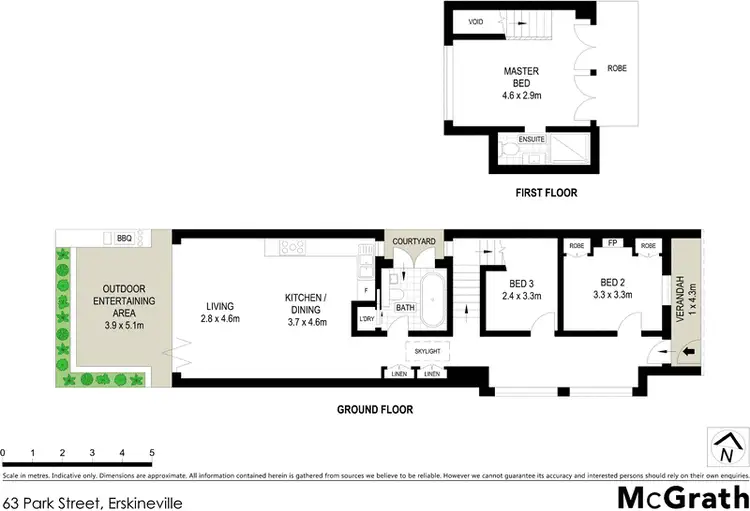 Floorplan of Homely house listing, 63 Park Street, Erskineville NSW 2043