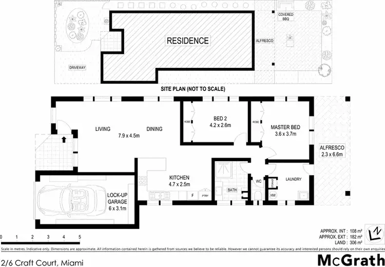 Floorplan of Homely townhouse listing, 2/6 Craft Court, Miami QLD 4220