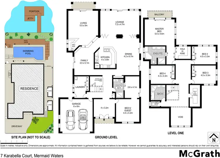 Floorplan of Homely house listing, 7 Karabella Court, Mermaid Waters QLD 4218