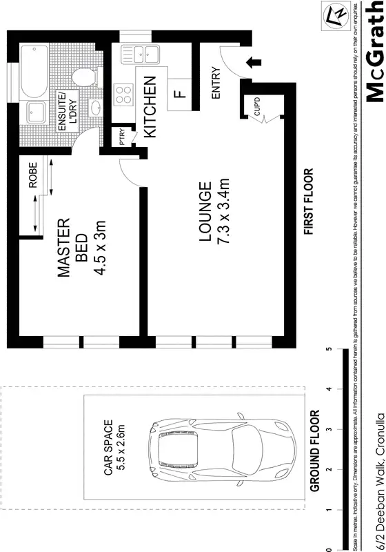 Floorplan of Homely apartment listing, 6/2 Deeban Walk, Cronulla NSW 2230