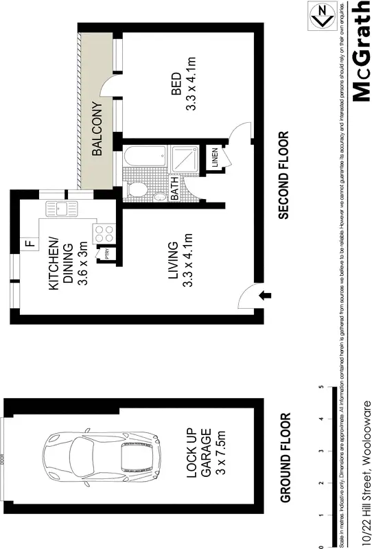 Floorplan of Homely apartment listing, 10/22 Hill Street, Woolooware NSW 2230