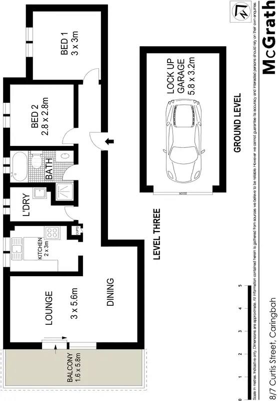 Floorplan of Homely apartment listing, 8/7 Curtis Street, Caringbah NSW 2229