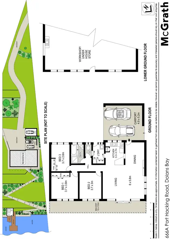 Floorplan of Homely house listing, 666A Port Hacking Road, Dolans Bay NSW 2229
