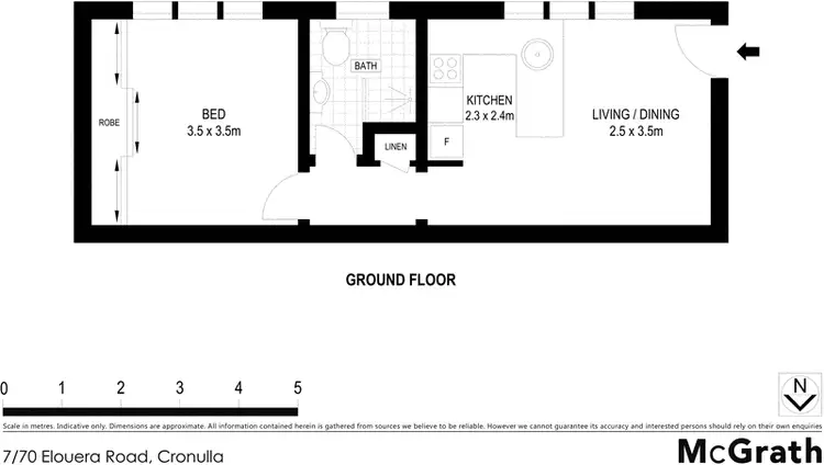 Floorplan of Homely apartment listing, 7/70 Elouera Road, Cronulla NSW 2230