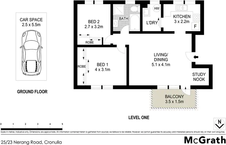 Floorplan of Homely apartment listing, 25/23 Nerang Road, Cronulla NSW 2230