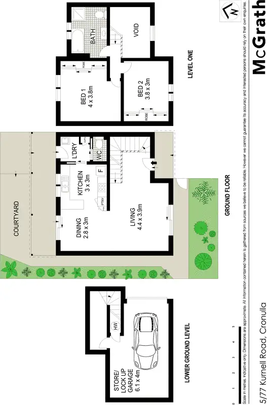 Floorplan of Homely unit listing, 5/77 Kurnell Road, Cronulla NSW 2230