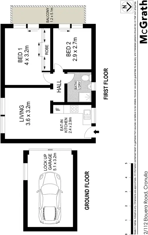 Floorplan of Homely apartment listing, 2/112 Elouera Road, Cronulla NSW 2230