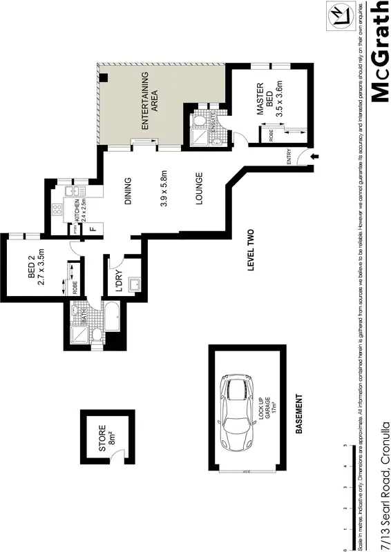 Floorplan of Homely apartment listing, 7/13 Searl Road, Cronulla NSW 2230
