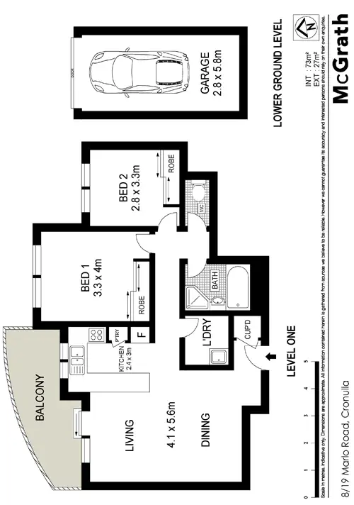 Floorplan of Homely apartment listing, 8/19 Marlo Road, Cronulla NSW 2230