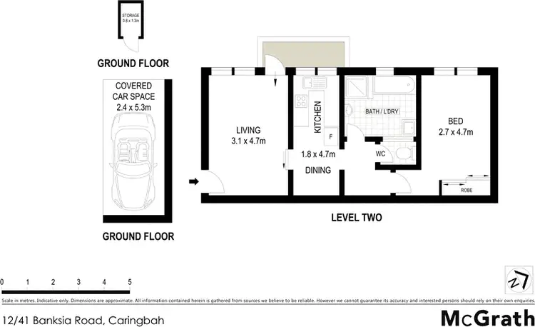 Floorplan of Homely apartment listing, 12/41 Banksia Road, Caringbah NSW 2229