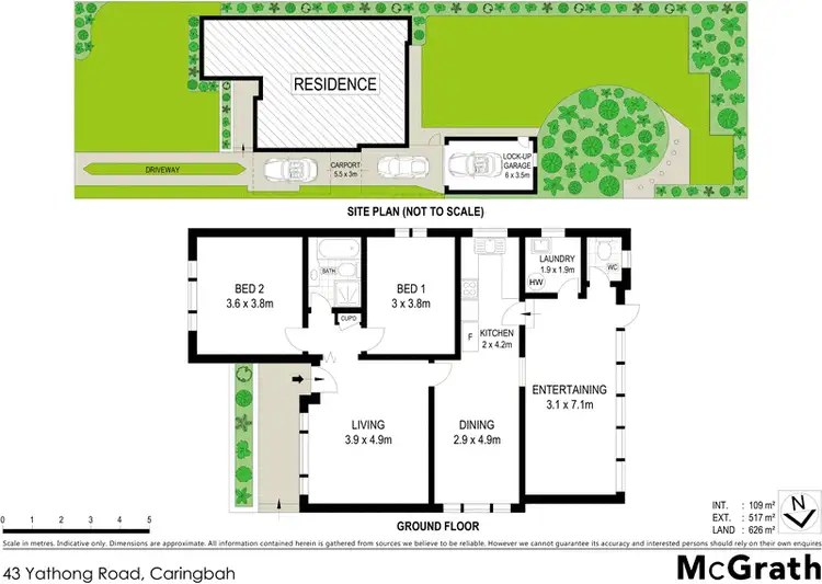 Floorplan of Homely house listing, 43 Yathong Road, Caringbah NSW 2229