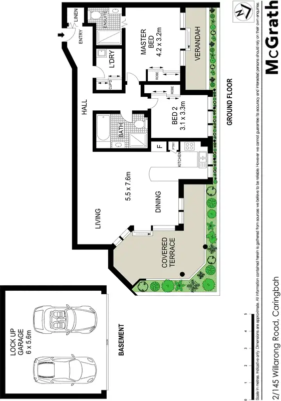 Floorplan of Homely apartment listing, 2/145 Willarong Road, Caringbah NSW 2229