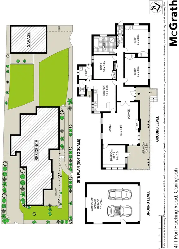 Floorplan of Homely house listing, 411 Port Hacking Road, Caringbah NSW 2229