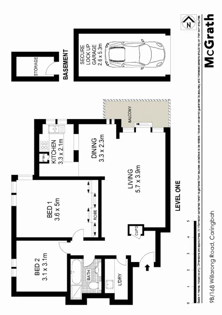 Floorplan of Homely apartment listing, 9B/168 Willarong Road, Caringbah NSW 2229