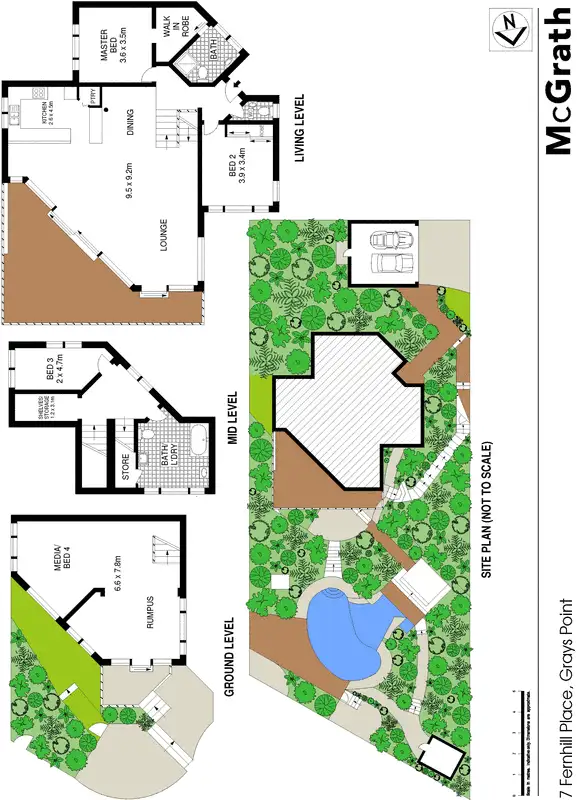 Floorplan of Homely house listing, 7 Fernhill Place, Grays Point NSW 2232