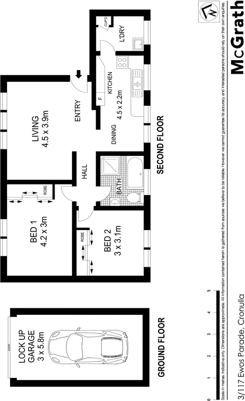 Floorplan of Homely apartment listing, 3/117 Ewos Parade, Cronulla NSW 2230