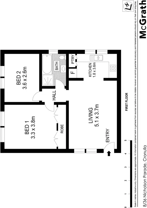 Floorplan of Homely apartment listing, 8/36 Nicholson Parade, Cronulla NSW 2230