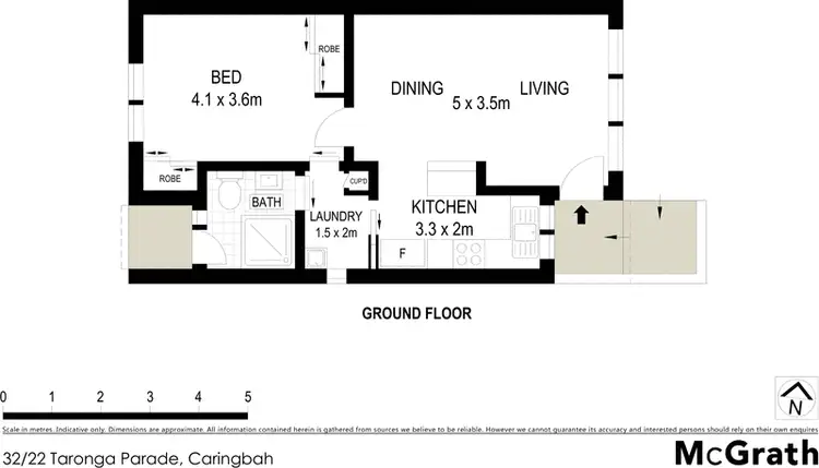 Floorplan of Homely villa listing, 32/22 Taronga Parade, Caringbah NSW 2229