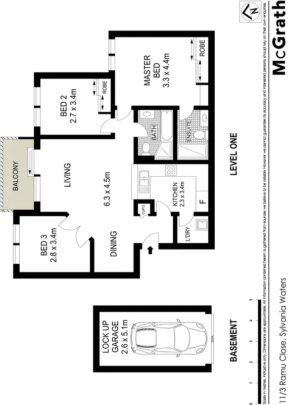 Floorplan of Homely apartment listing, 11/3 Ramu Close, Sylvania Waters NSW 2224