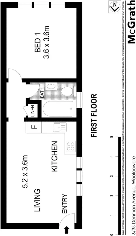 Floorplan of Homely apartment listing, 6/35 Denman Avenue, Woolooware NSW 2230