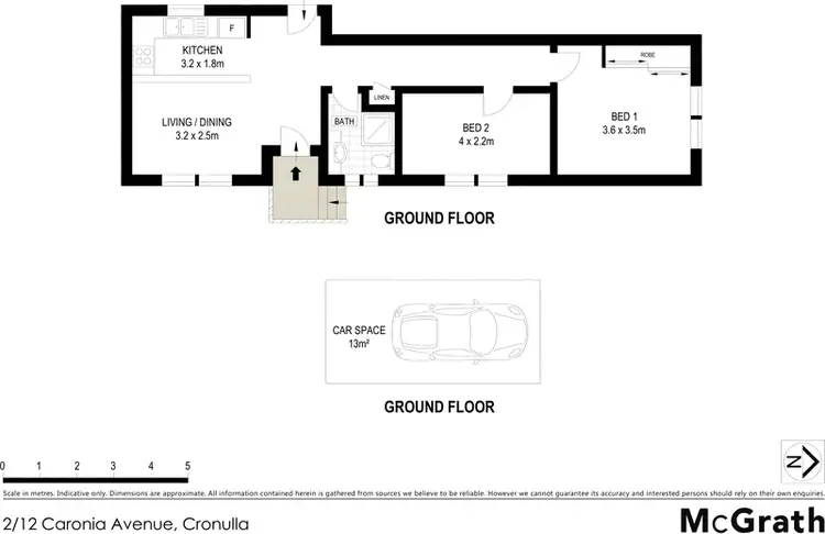 Floorplan of Homely apartment listing, 2/12 Caronia Avenue, Cronulla NSW 2230