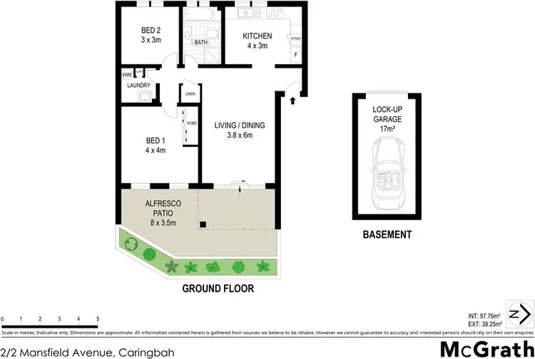 Floorplan of Homely apartment listing, 2/2 Mansfield Avenue, Caringbah NSW 2229