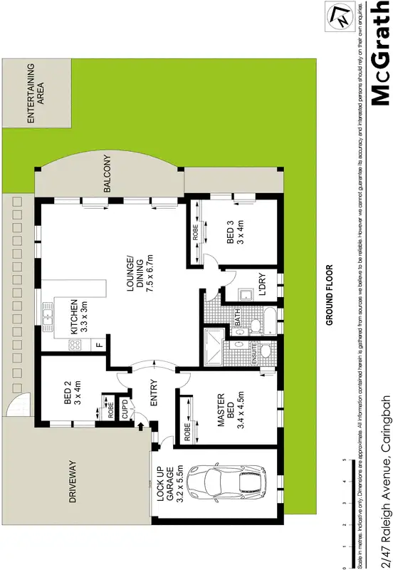 Floorplan of Homely townhouse listing, 2/47 Raleigh Avenue, Caringbah NSW 2229