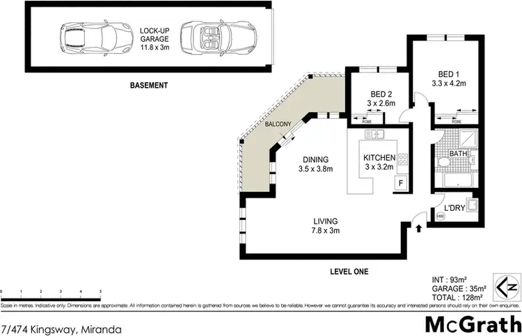 Floorplan of Homely apartment listing, 7/474 Kingsway, Miranda NSW 2228