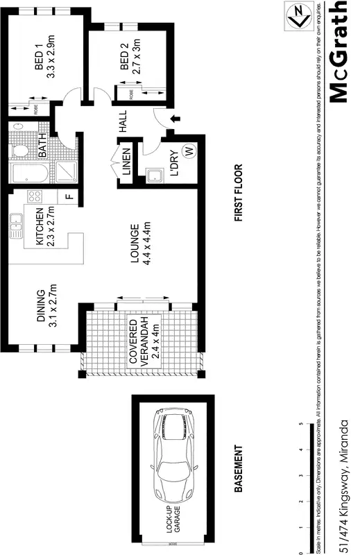 Floorplan of Homely apartment listing, 51/474 Kingsway, Miranda NSW 2228