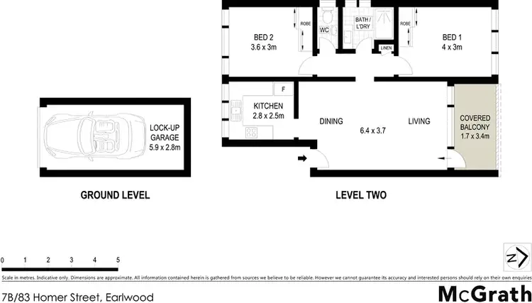 Floorplan of Homely apartment listing, 7B/83 Homer Street, Earlwood NSW 2206
