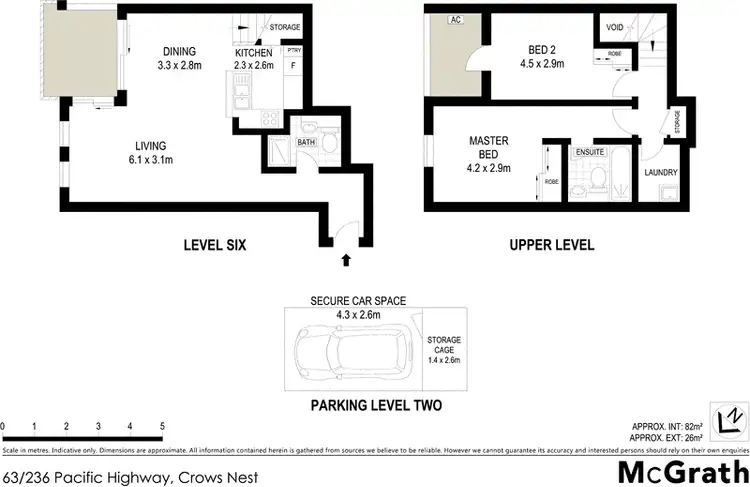 Floorplan of Homely apartment listing, 63/236 Pacific Highway, Crows Nest NSW 2065