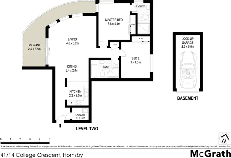 Floorplan of Homely apartment listing, 41/14 College Crescent, Hornsby NSW 2077
