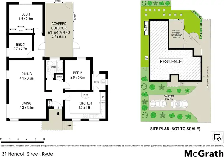 Floorplan of Homely house listing, 31 Hancott Street, Ryde NSW 2112