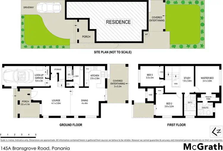 Floorplan of Homely semi-detached listing, 145a Bransgrove Road, Panania NSW 2213