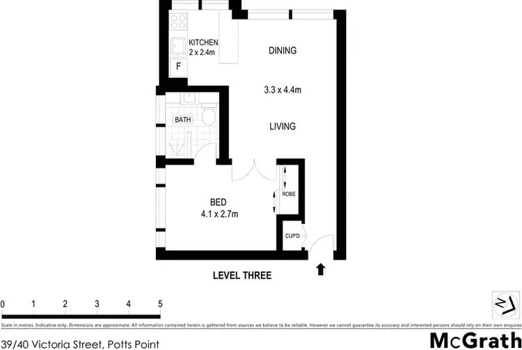 Floorplan of Homely apartment listing, 39/40 Victoria Street, Potts Point NSW 2011