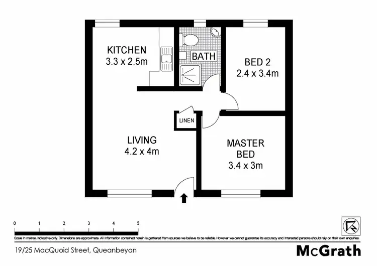 Floorplan of Homely apartment listing, 19/25 McQuiod Street, Queanbeyan NSW 2620
