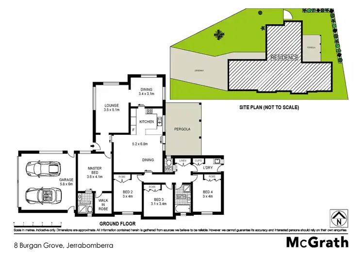 Floorplan of Homely house listing, 8 Burgan Grove, Jerrabomberra NSW 2619