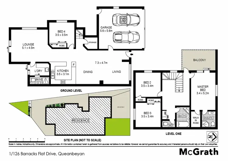 Floorplan of Homely townhouse listing, 1/126 Barracks Flat Drive, Queanbeyan NSW 2620