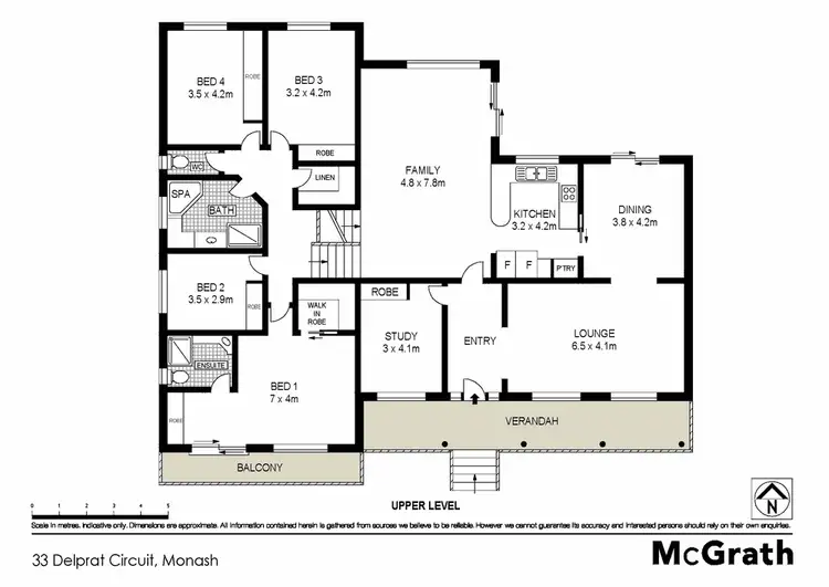 Floorplan of Homely house listing, 33 Delprat Circuit, Monash ACT 2904