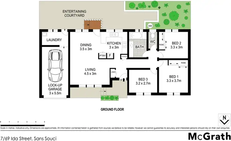 Floorplan of Homely villa listing, 7/69 Ida Street, Sans Souci NSW 2219