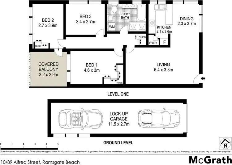 Floorplan of Homely apartment listing, 10/89 Alfred Street, Ramsgate Beach NSW 2217